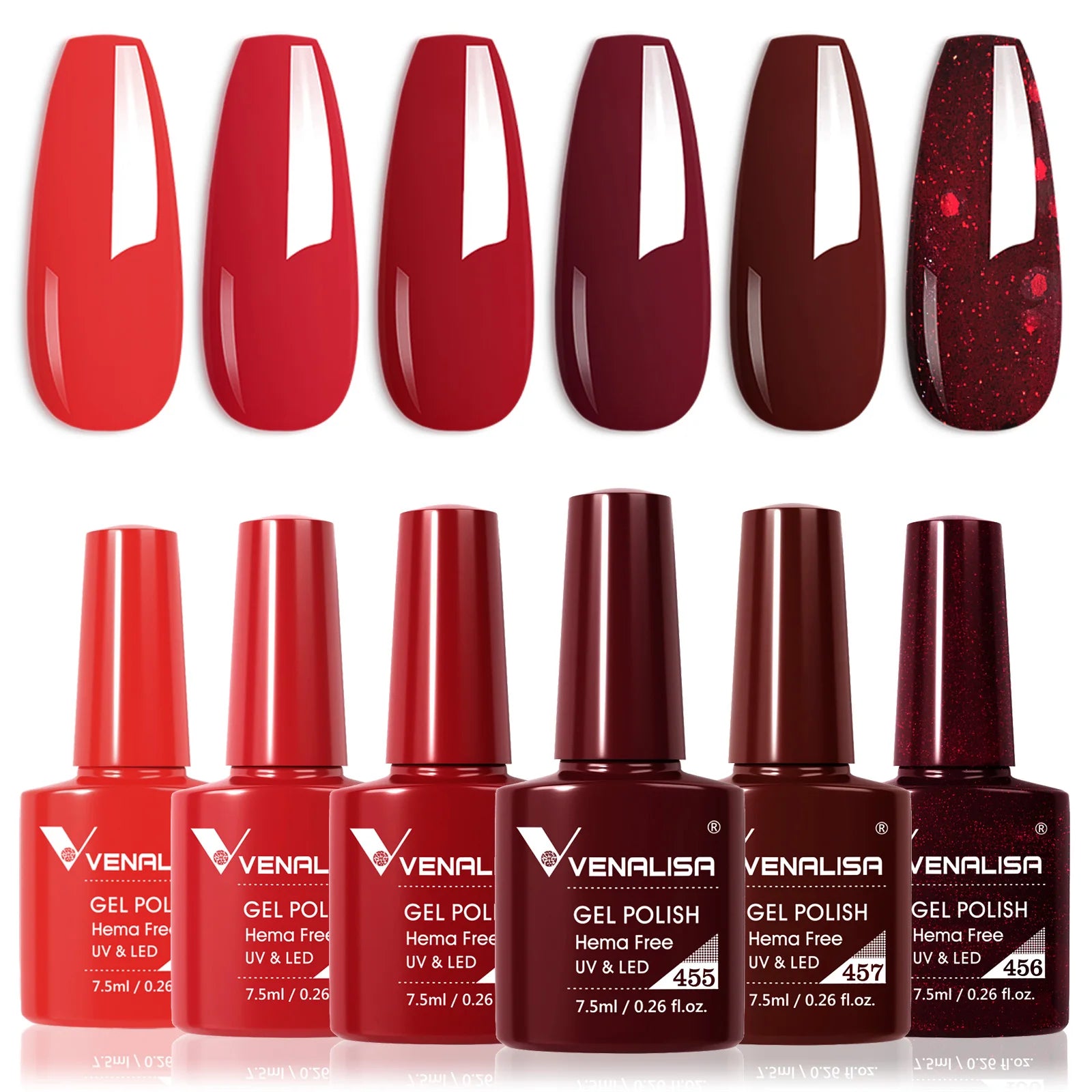 VENALISA 6pcs/kit Autumn Color Collection Fall Nails Brown Earth Gel Nail Polish TPO FREE Soak Off UV LED Semi Permanent Gel Set