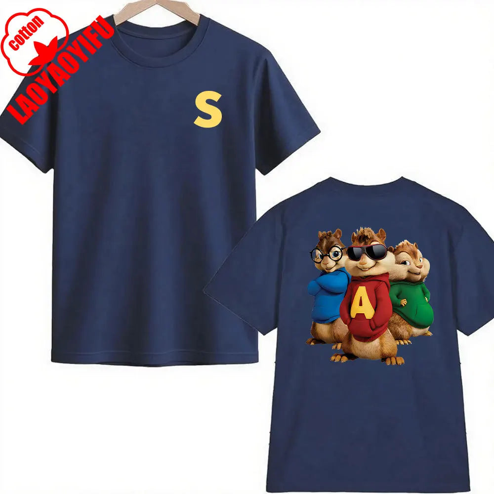 Alvin and the Chipmunks Double-Sided Cotton Tee