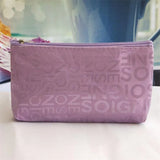 Women Cosmetic Bag Portable Cute Multifunction Beauty Zipper Travel Letter Makeup Bags Pouch Toiletry Organizer Holder Toiletry