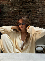 Bornladies Autumn Winter New Knit Cardigan Pants Set Loose Two Piece Casual Sweater Suit Women Thick Warm Soft Knitted Outfit