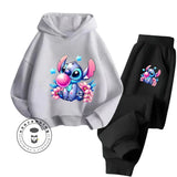 Disney Stitch Long Sleeve Hoodie & Pants Set