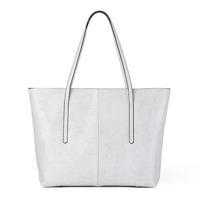 Burminsa Vintage Genuine Leather Tote Bag for Women