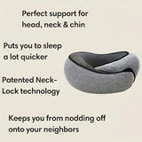 1 pc Ergonomic U-Shaped Travel Pillow – Soft, Durable Neck Support for Airplanes, Trains,  Cars & Office Naps – Portable Pillow