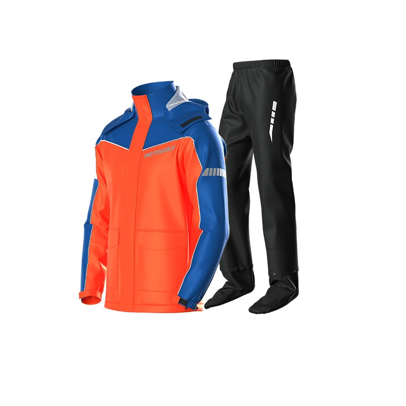 Waterproof Motorcycle Rain Suit – Jacket & Pants Set