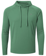 Summer Men's Long Sleeve UPF 50+ Hoodie T-Shirts, Rash Guard Quick Dry T-shirt Outdoor Sport Running Pullover