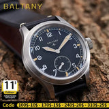 Baltany S2032 Dirty Dozen Watch For Man Vintage Quartz Wristwatches 20ATM Sapphire Crystal Stainless Steel 39MM Military Watches