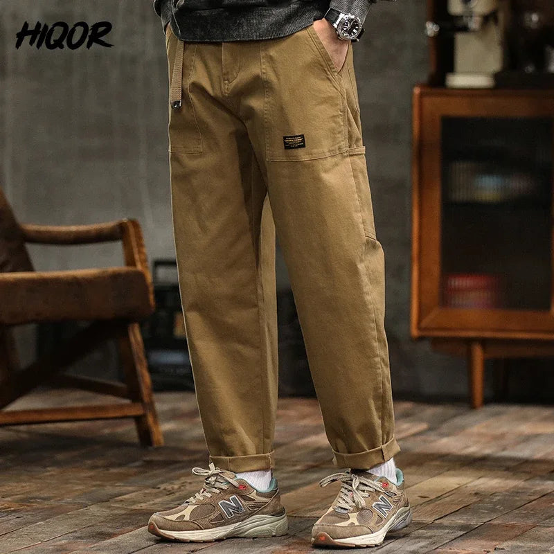 HIQOR Men's Relaxed Cargo Pants – Vintage Safari Style