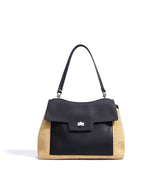 Summer 2026 Women's Raffia Woven Tote Bag Split Leather Crossbody Straw Messenger Bag Grass Weaving Shoulder Bag for Ladies New
