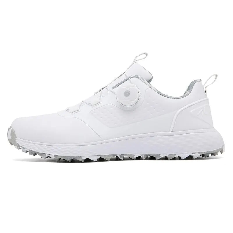 Men's Golf Sneakers Quick-Lace Casual Outdoor Shoes