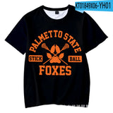 Cosplay The Foxhole Court Palmetto State Foxes Lacrosse Jersey WILDS MINYARD JOSTEN Short Sleeve T Shirt for Men Boy Oversized