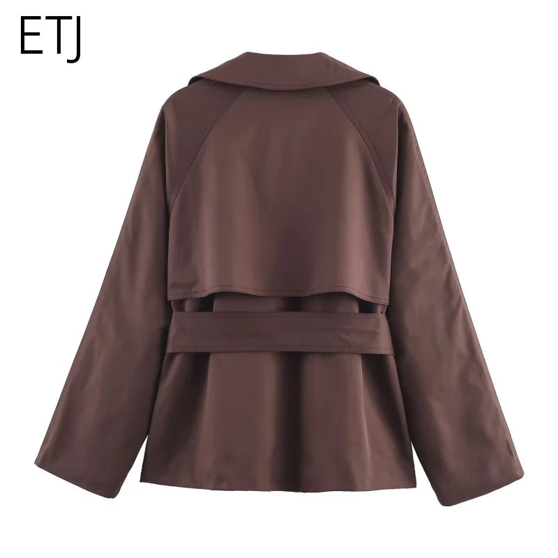 British Style Belted Trench Coat
