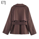 British Style Belted Trench Coat