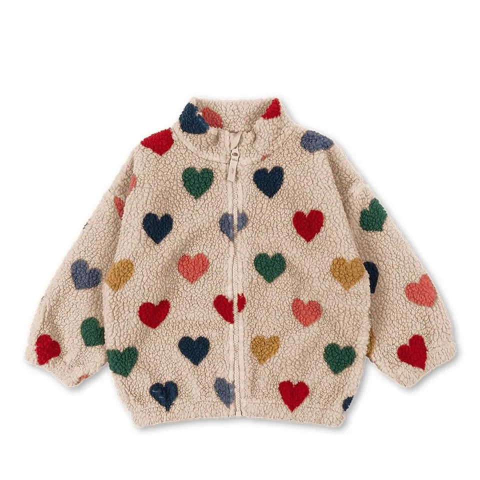 Kids' Sequin Lambswool Winter Jacket
