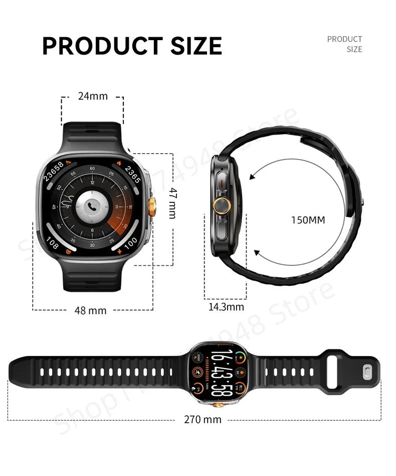M99 Smartwatch 4G Android – 2.4" AMOLED, GPS, NFC, Camera