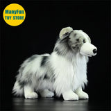Border Collie High Fidelity Anime Cute Plushie Sheep Dog Plush Toys Lifelike Animals Simulation Stuffed Doll Kawai Toy Gifts