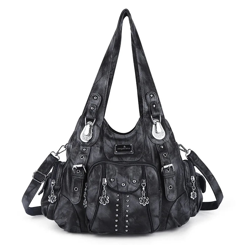 Women Fashion Handbags Women Shoulder Bags PU Leather Handbag Female Satchel Big-capacity Shoulder Purse Bag Bolsa Feminina