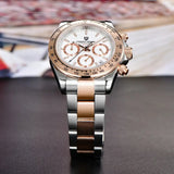 2026 New PAGANI DESIGN Rose Gold Chronograph Men's Watches Luxury Quartz Watch For Men Automatic Date Stainless steel Wristwatch