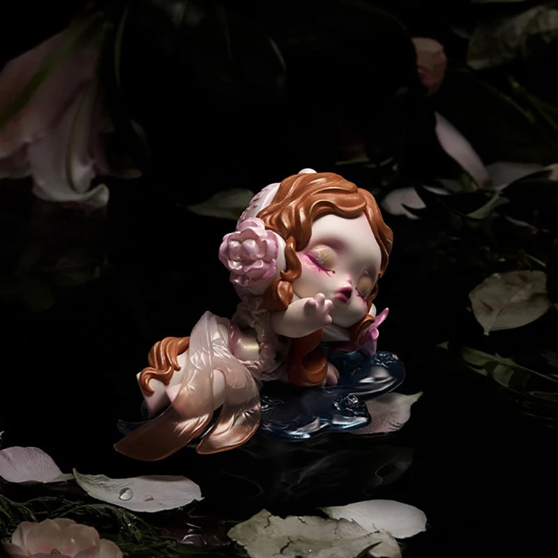 POPMART SKULLPANDA Petals In Four Acts Series Blind Box Guess Bag Desktop Decoration Blind Bag Toys Anime Figure Cute Model