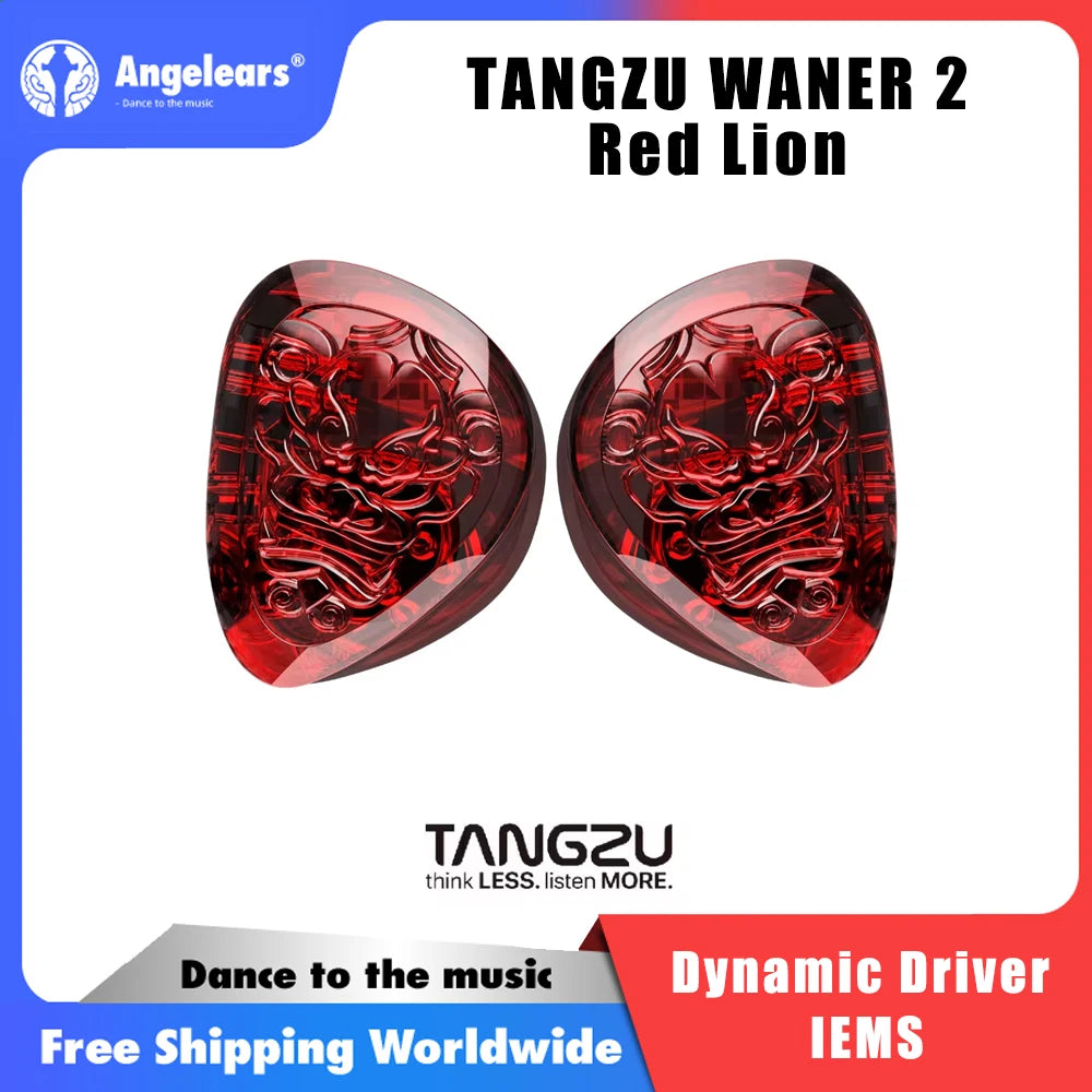 TANGZU Waner 2 Red Lion Bass Edition Wired Earphones