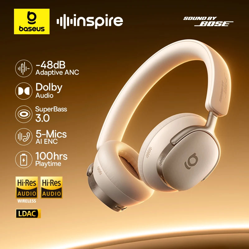 Baseus Inspire XH1 – Premium ANC Wireless Headphones