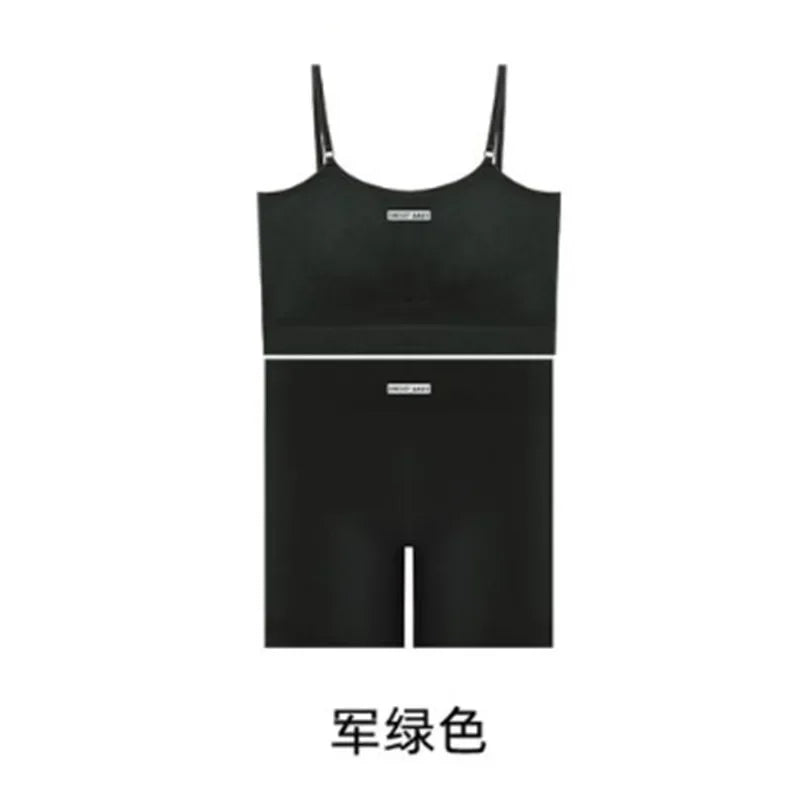 Women Seamless Yoga Sets Summer Fitness Workout Suits Sport Bra High Waist Leggings Sexy Outfits 2024 Female Casual Sportswear