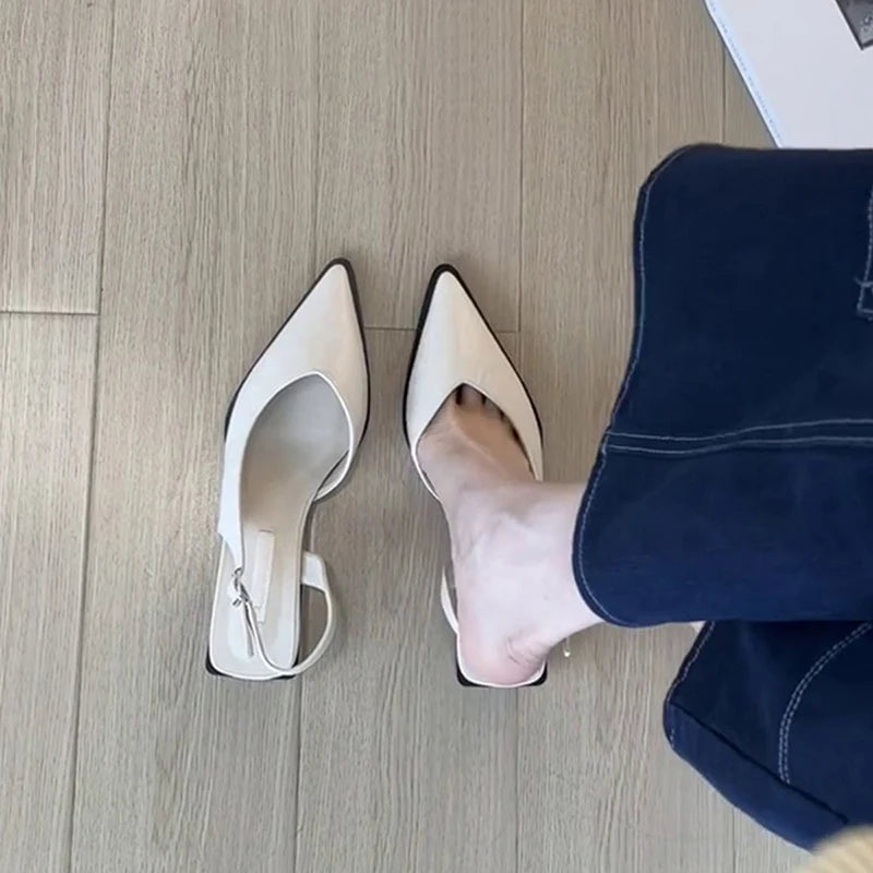 Women’s Pointed Toe Slingback Wedge Sandals