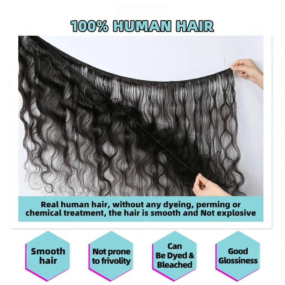 30-Inch Premium Body Wave Human Hair Bundles