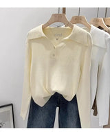 Women's Polo Collar Knit Sweater