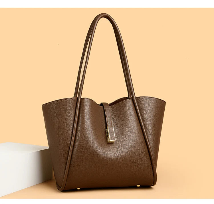 High Quality Soft Leather Shoulder Crossbody Bags For Women Large Capacity Luxury Bag Brand Designer Casual Handbag Sac A Main
