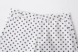 Fashion Polka Dot Shorts Sets For Women 2026 Spring Drawstring Bomber Jacket High Waist Shorts 2 Pieces Set Woman Outfits
