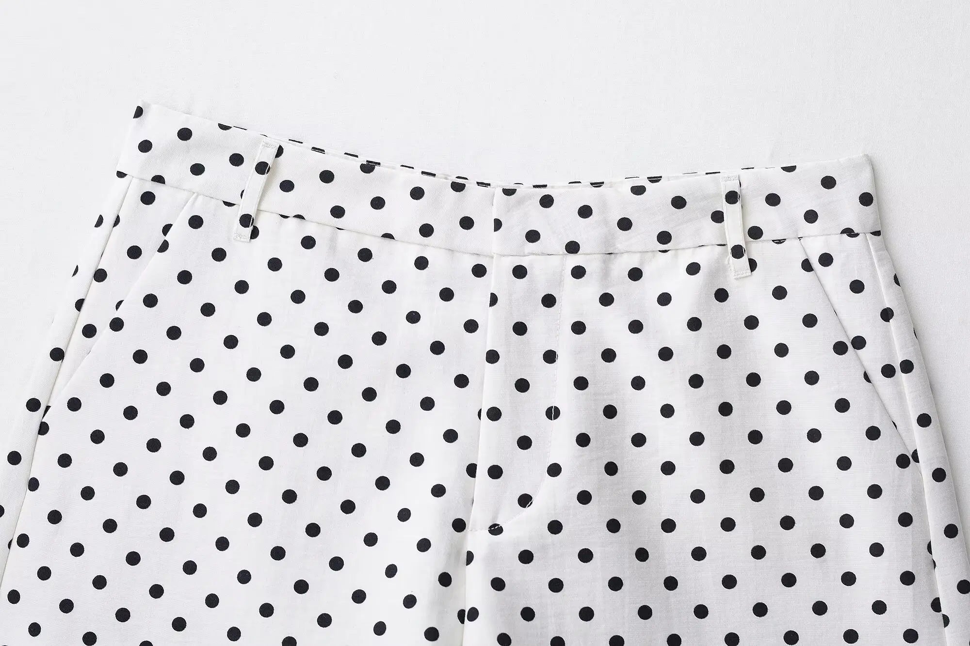 Fashion Polka Dot Shorts Sets For Women 2026 Spring Drawstring Bomber Jacket High Waist Shorts 2 Pieces Set Woman Outfits
