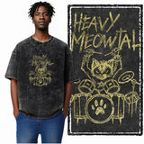 DB Cat Acid-Washed Graphic Tee