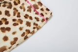 Sisterlinda Summer Release Junior Ankle-Length High Street Milk Fiber Pant Suit K24S50103 Girl Leopard Color Flare Pant Suit