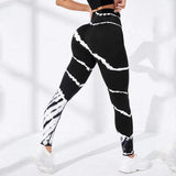 Women's 3D Tie-Dye Seamless Push-Up Leggings