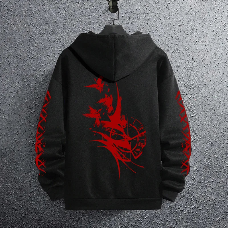 Men’s Classic Black Pullover Hoodie