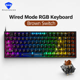 MACHENIKE K500 Mechanical Keyboard Wired Gaming Keyboard K500-B94 Hot Swappable 94 Keys 90% Layout RGB BackLight for PC Laptop
