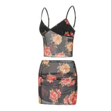 Women's Summer Floral 2-Piece Set