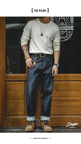 MADEN 13.5oz Selvedge Raw Denim Jeans – Men's Straight Fit