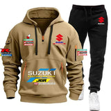 Men’s Multi-Pocket Hoodie & Athletic Pants Set