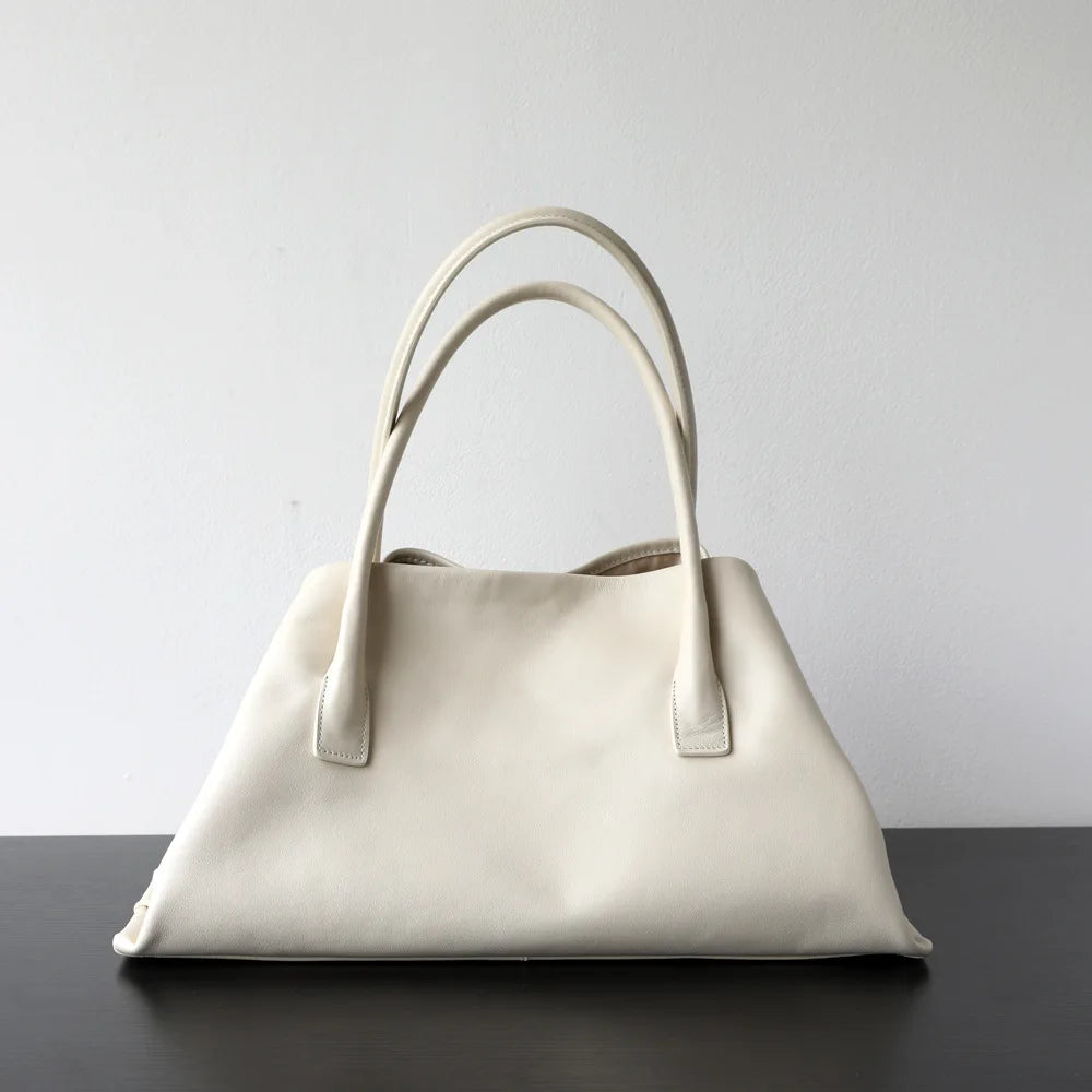Motingsome Luxury Niche First-layer Cowhide Tote Bag Woman Large Capacity Shoulder Underarm Bag Casual Tote Big Handbag 2025 New