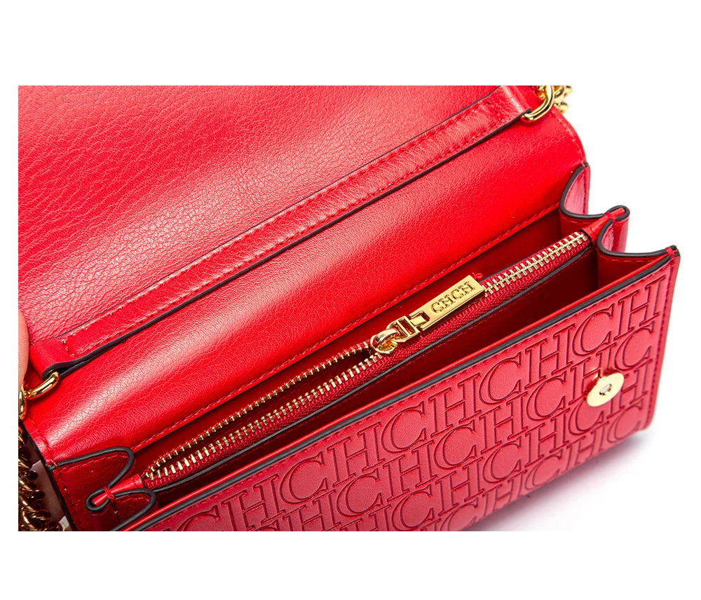 Luxury Letter Print Sequin Crossbody Bag