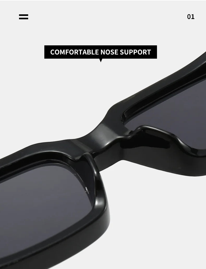 Retro Square Sunglasses – UV400 Luxury Shades
