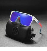 KDEAM One-piece Shape Men Sunglasses Polarized Elastic Paint Surface Sun Glasses Women Suitable Long-lasting Goggles Cat.3