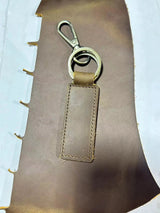 Free Customized Fashion Women Genuine Leather Keychain Vintage Creative Pendant Handmade Small Gift DIY Present Car Key Chain