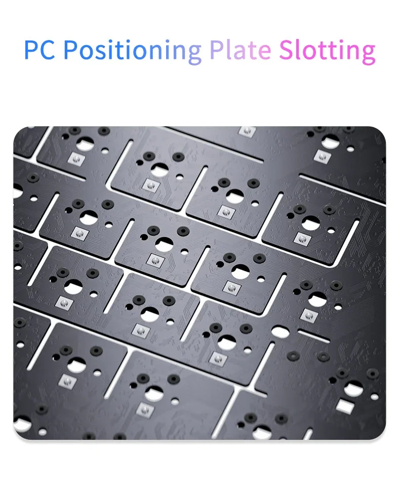 AJAZZ AK820 Wireless Gaming Keyboard, GASKET Structure, RGB Backlight, 5-Layer Sound Dampening Foam, PBT Keycaps