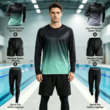 Men’s Quick-Dry Long-Sleeve Swim Set