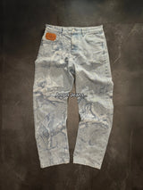 Y2K High-Waist Baggy Jeans – Rhinestone & Liberty Embroidery