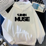 Jimin Muse Hoodie Fashion Women Harajuku Aesthetic Streetwear Casual Hoodies Unisex Vintage Pullovers Sweatshirts
