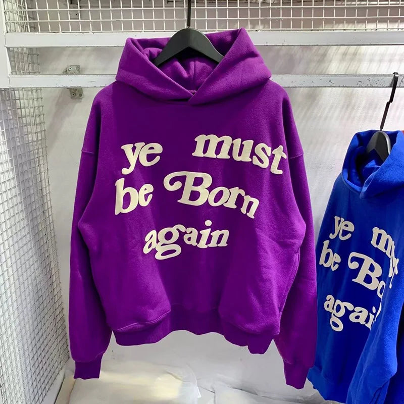 Men’s Oversized Graphic Cotton Fleece Hoodie