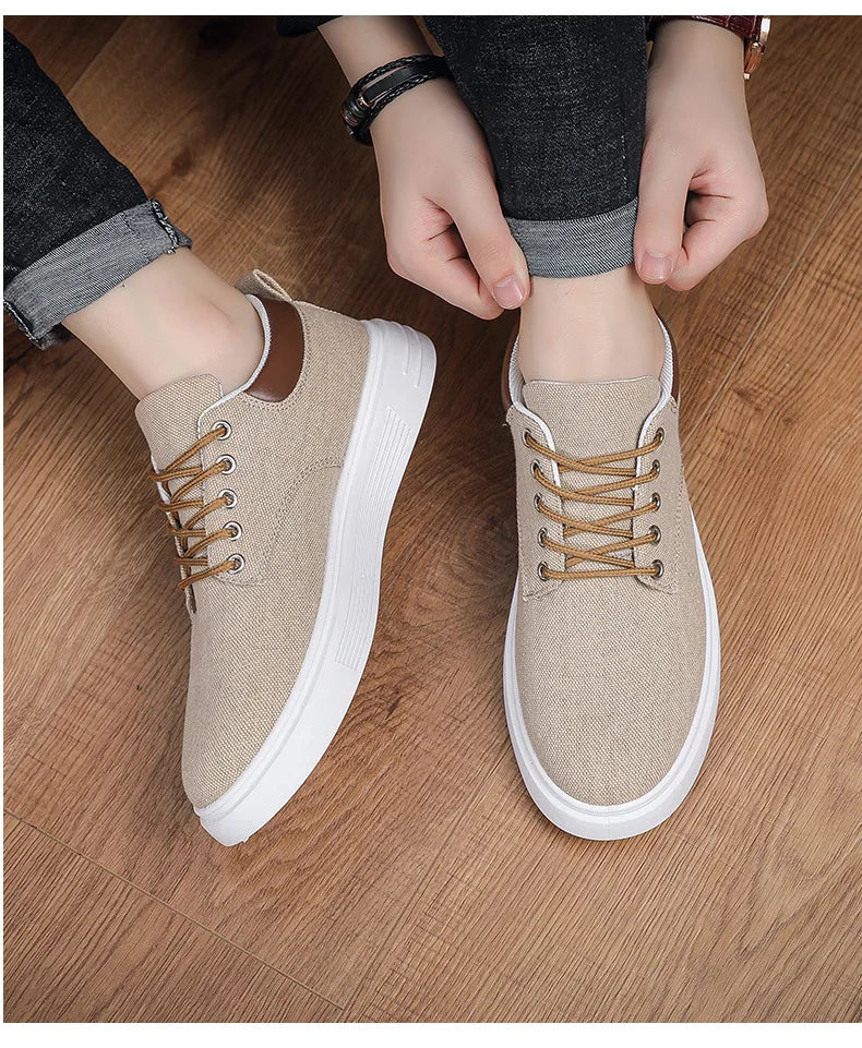 New Breathable Men's Canvas Shoes Student Casual Sports Shoes Trendy Youth Board Shoes